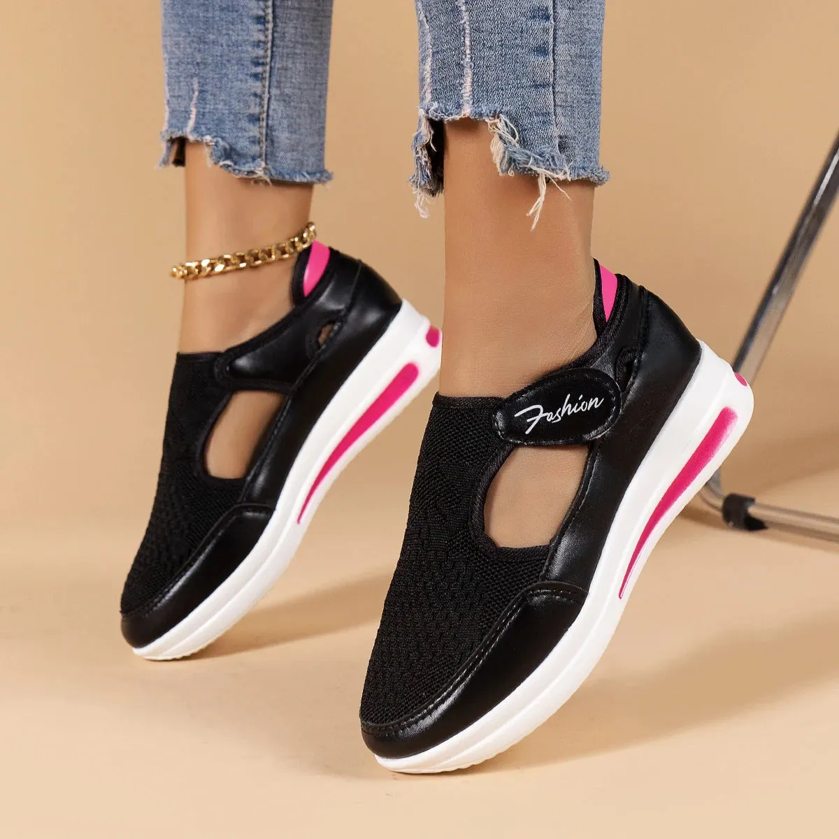 2023 Women's Sneakers Platform Casual Breathable Sport Design Vulcanized Shoes Fashion Tennis Female Footwear