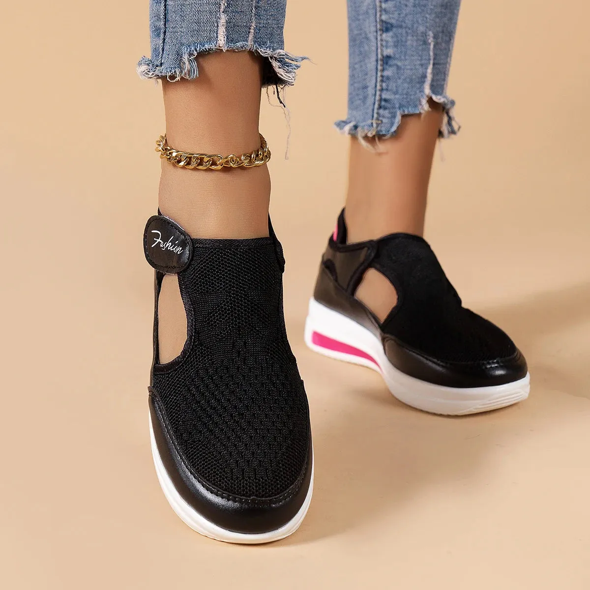 2023 Women's Sneakers Platform Casual Breathable Sport Design Vulcanized Shoes Fashion Tennis Female Footwear