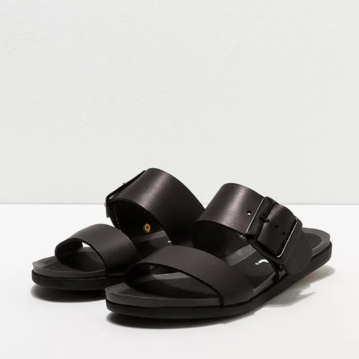 Art Women's Larissa Two Strap Sandals- Black