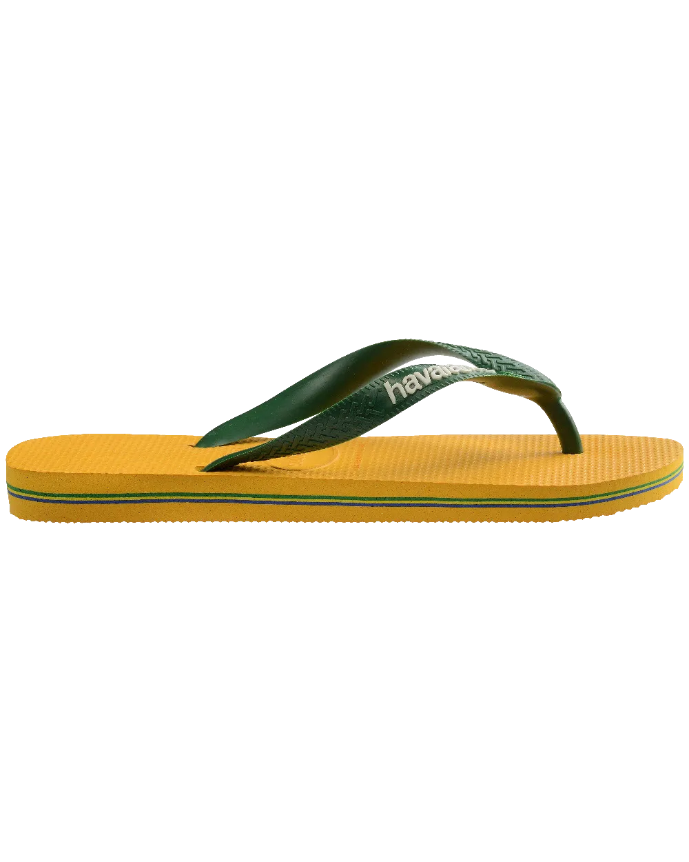 Brazil Logo Flip Flops in Pop Yellow