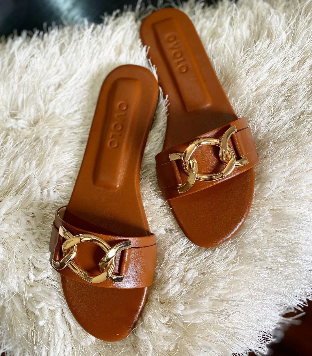 Camry Slides - Brown