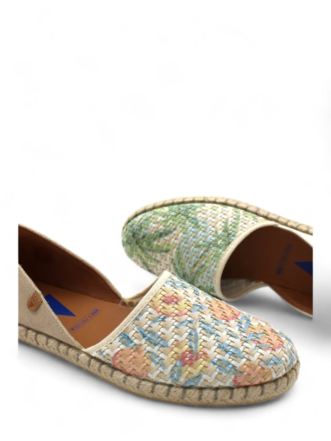 Carmen Blossom Woven Flat Espadrilles