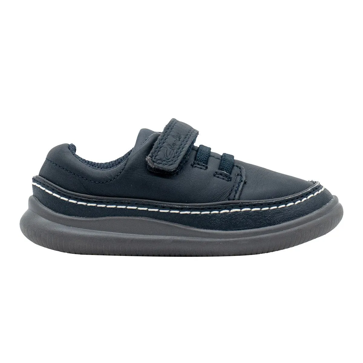 Clarks Crest Aero Loafers Leather Blue Colour For Kids