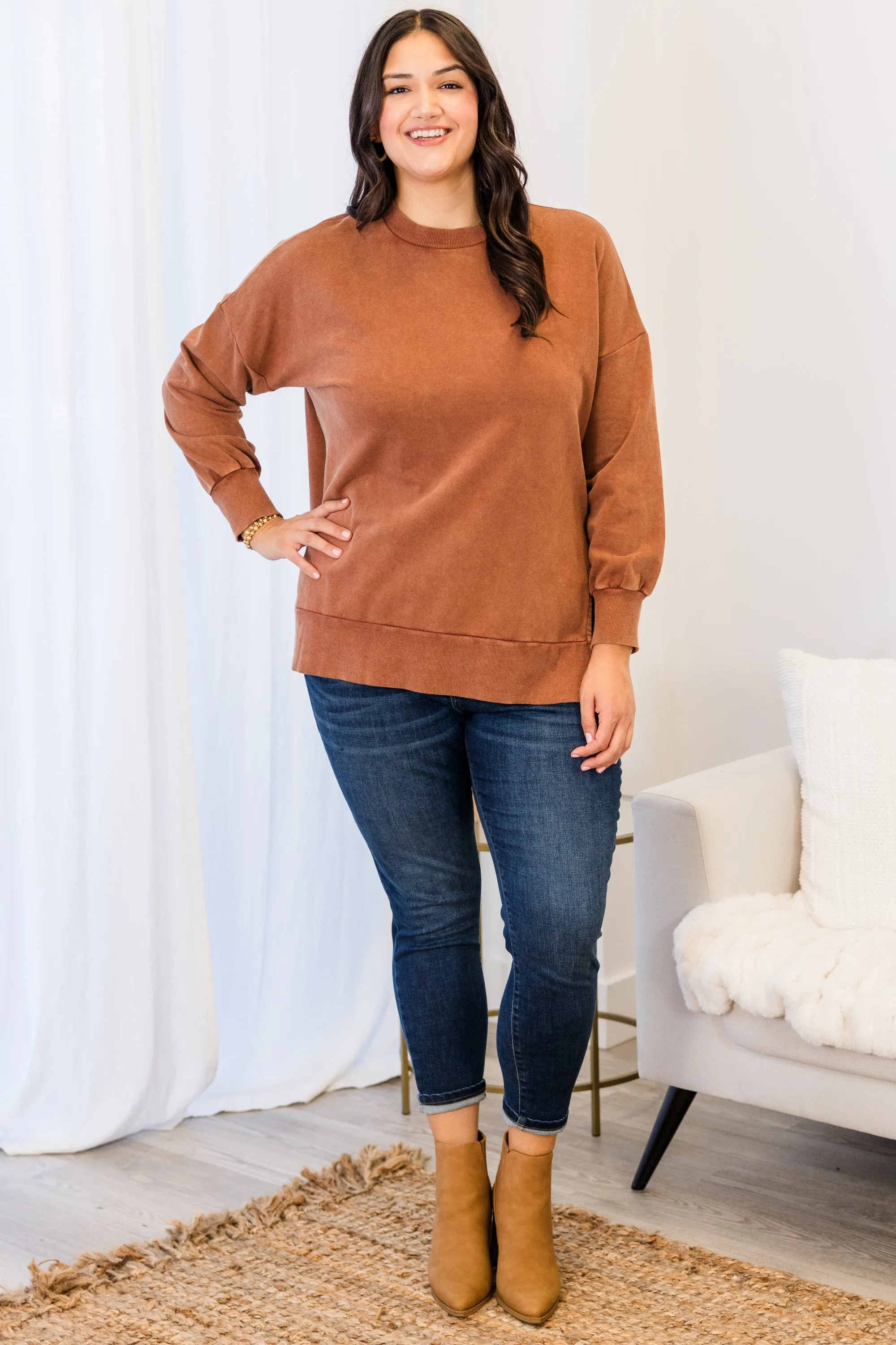 Cozy Pullover, Caramel