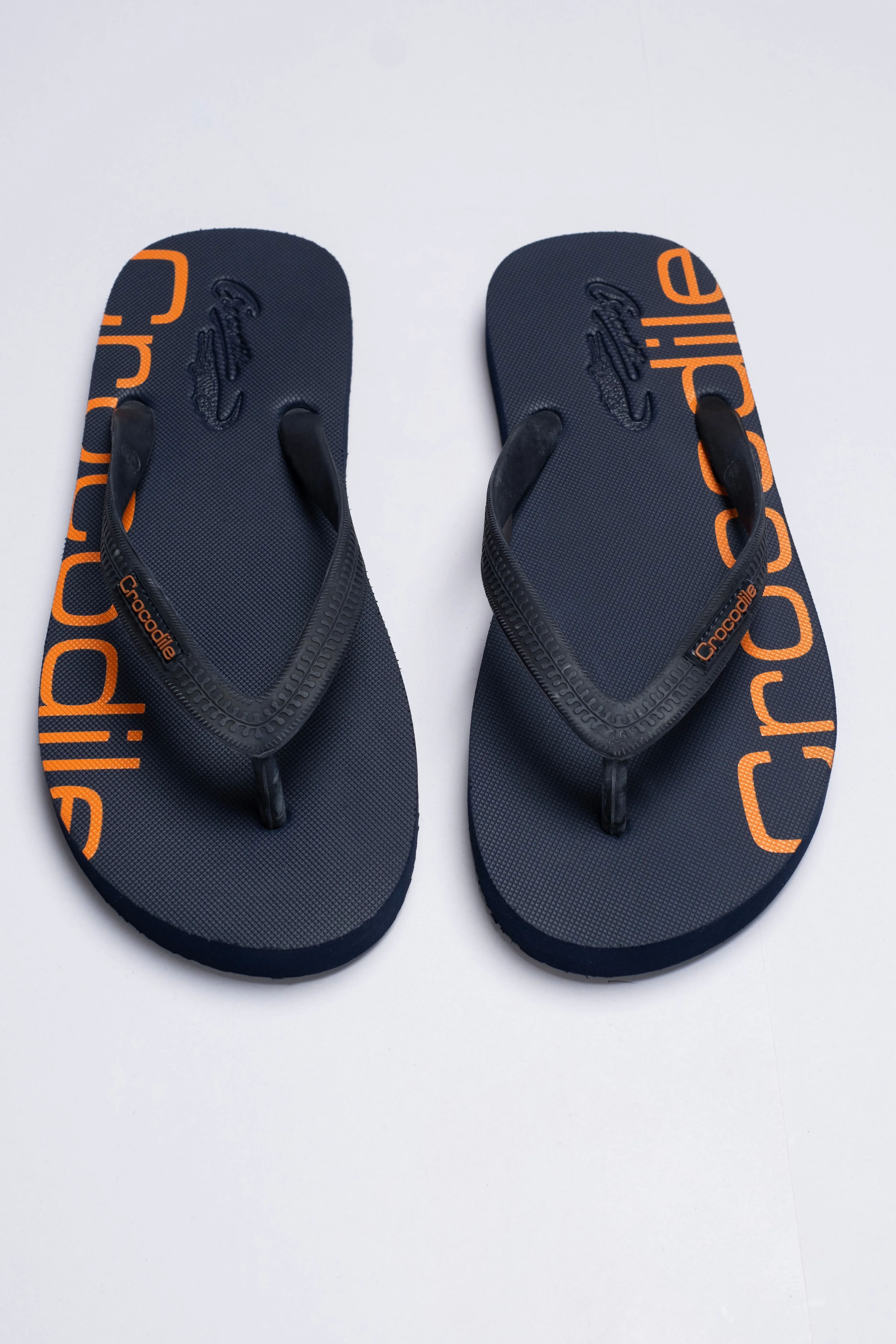 Crocodile Flip Flop-Dark Blue