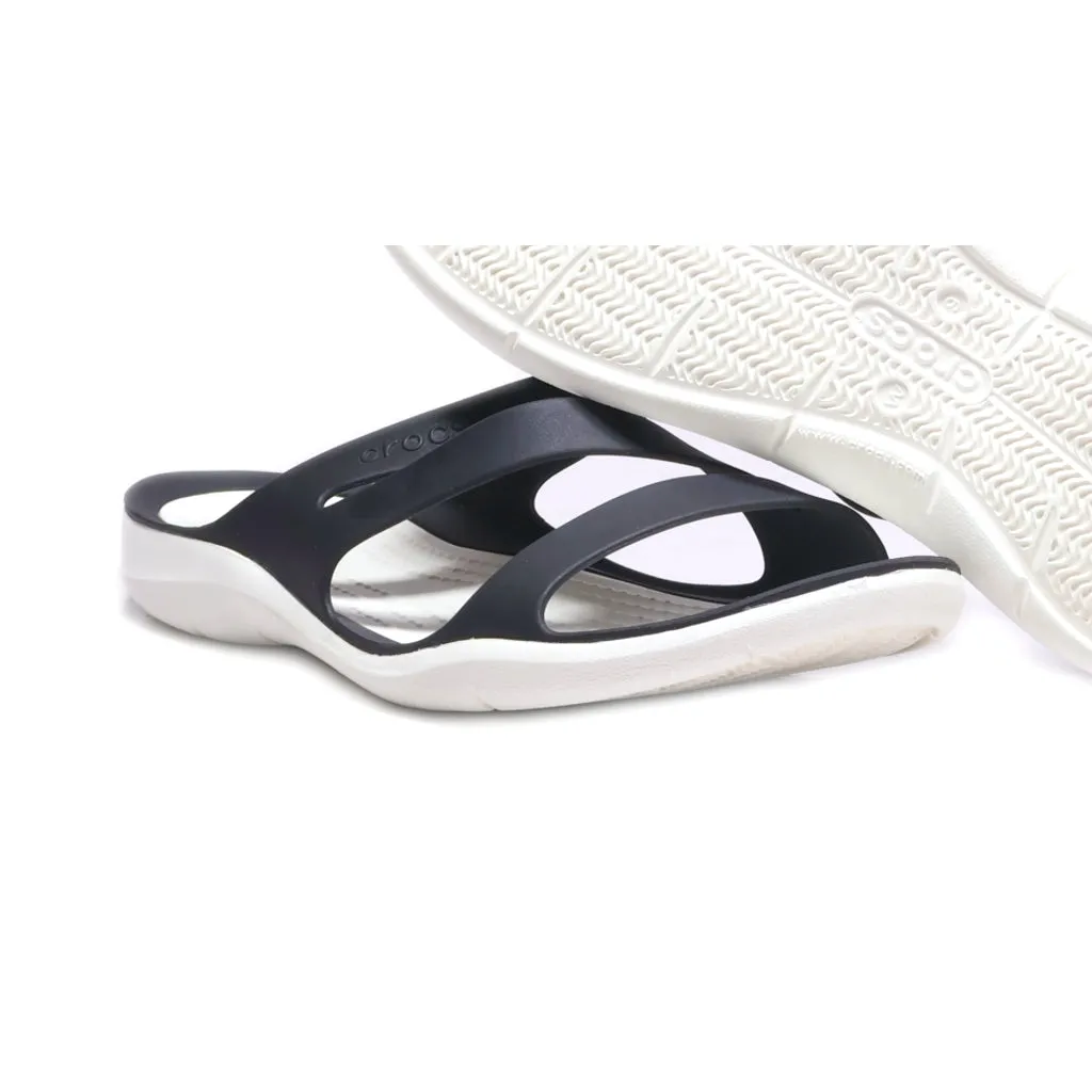 Crocs Flip Flops Rubber Black Colour For Women