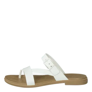 Crocs Tulum Toe Post Sandal W Oyster/tan