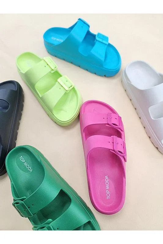 Double Strap Waterproof Slides