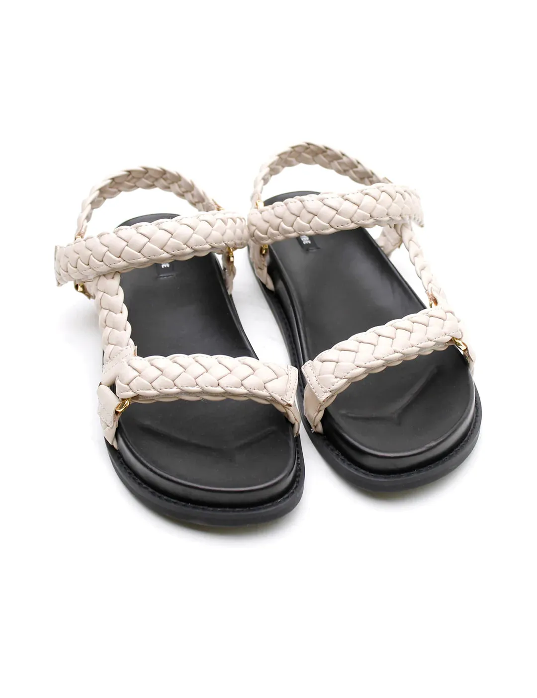 Elke Braided Sandal | Bone