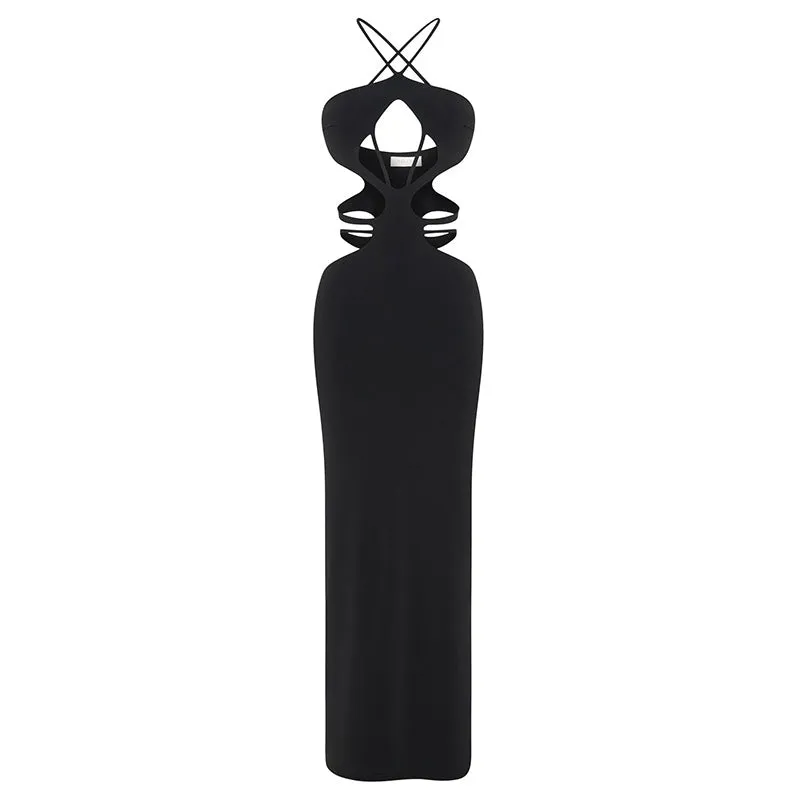 Fibi Cut Out Halter Dress