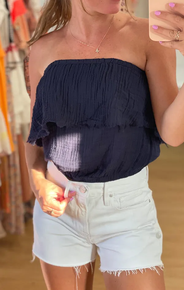 Fleur Strapless Top