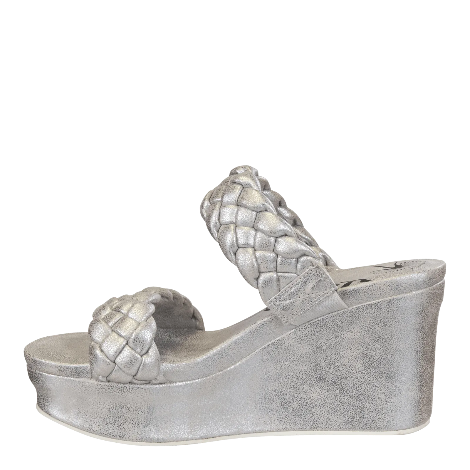 FLUENT in SILVER Wedge Sandals