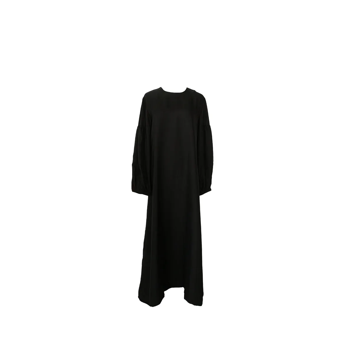 Gabriella Long Sleeve Silk Maxi Black