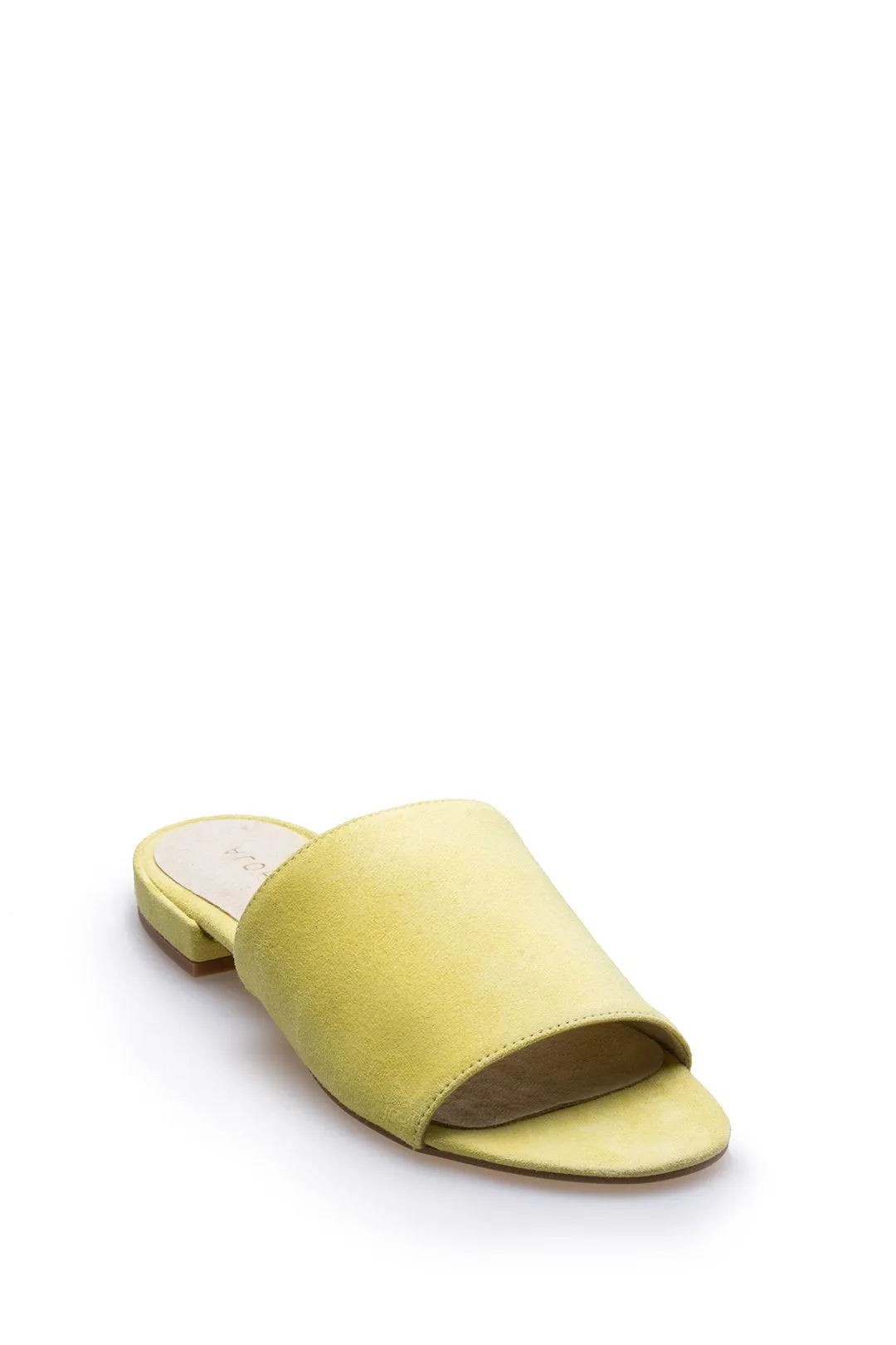 Gabrielle Flat Mule Yellow