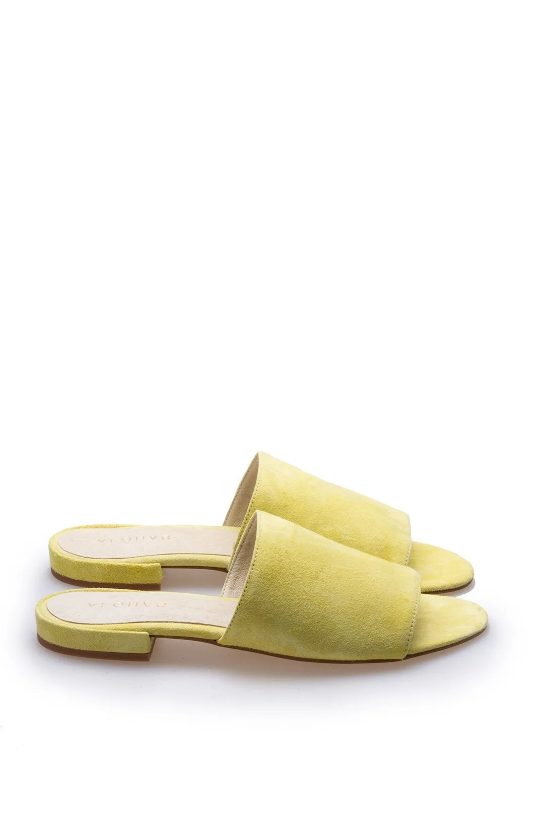 Gabrielle Flat Mule Yellow