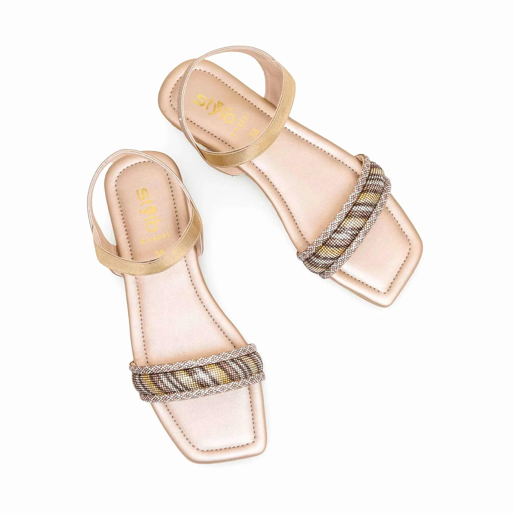 Golden Fancy Sandal FN6001