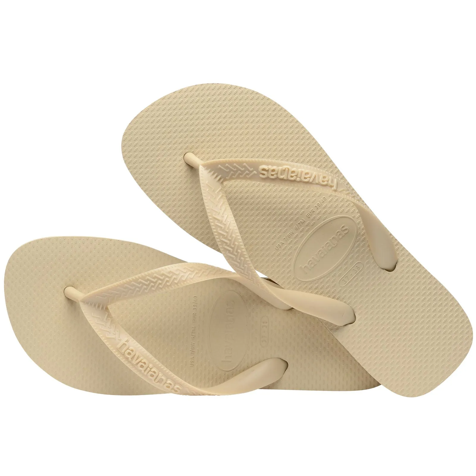 Havaianas Womens Top Senses Flip Flops - Sand Grey