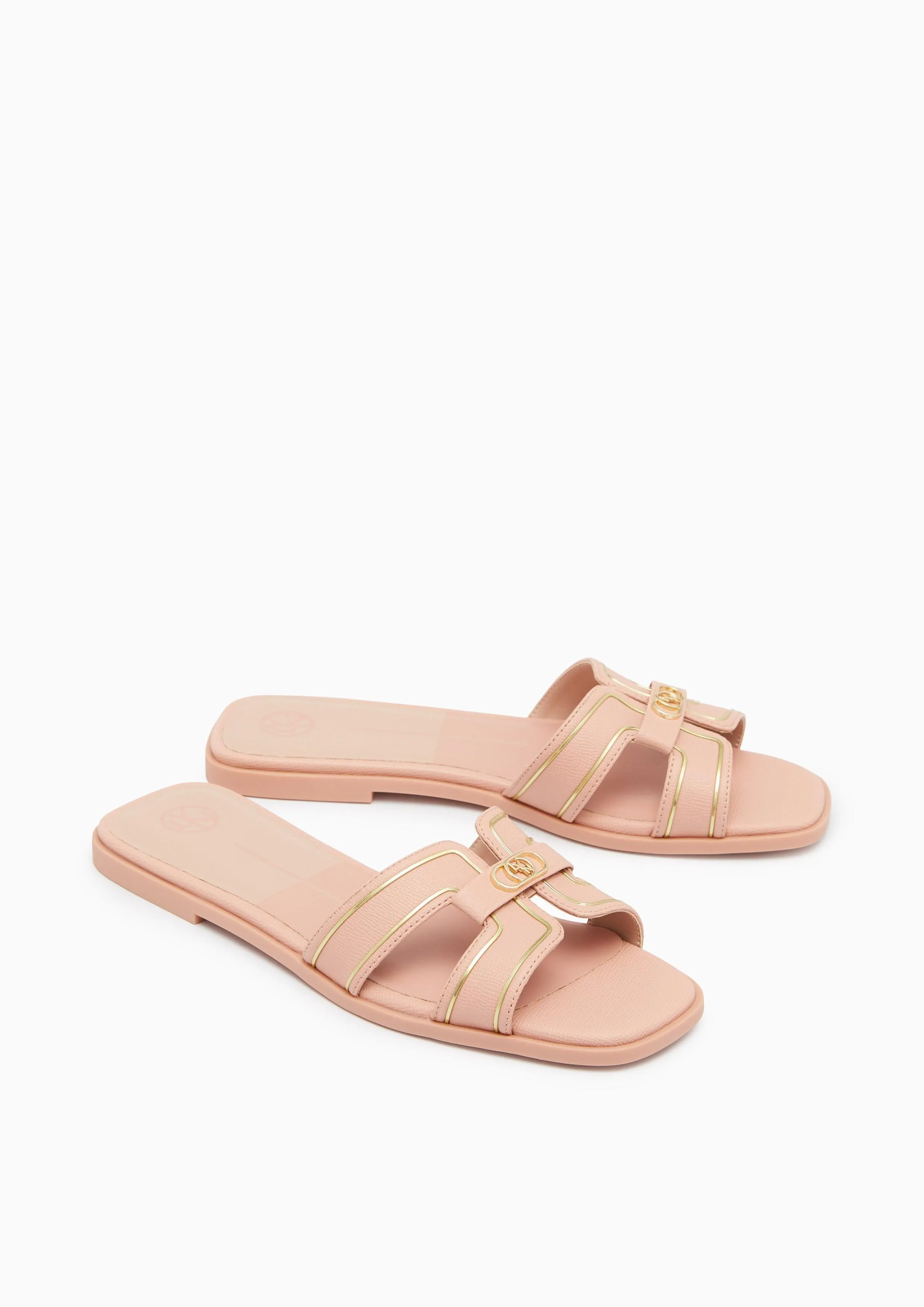 Hey Flat Sandals Nude