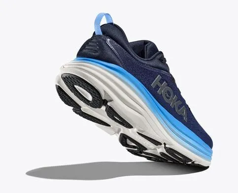 Hoka Men's Bondi 8 Running Shoes- Outer Space/All Aboard