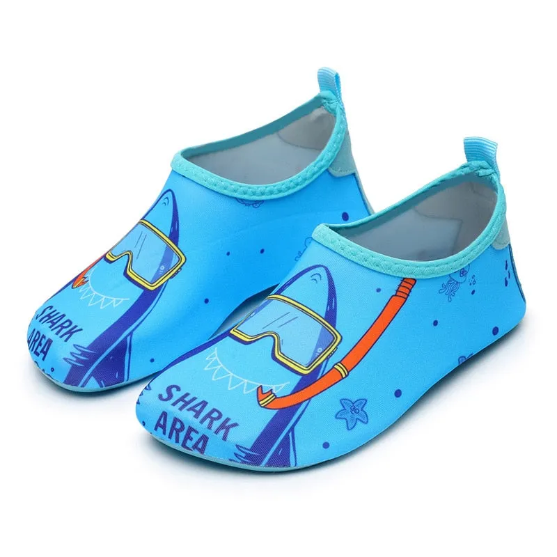 Kids Quick Dry Printed Aquatic Shoes