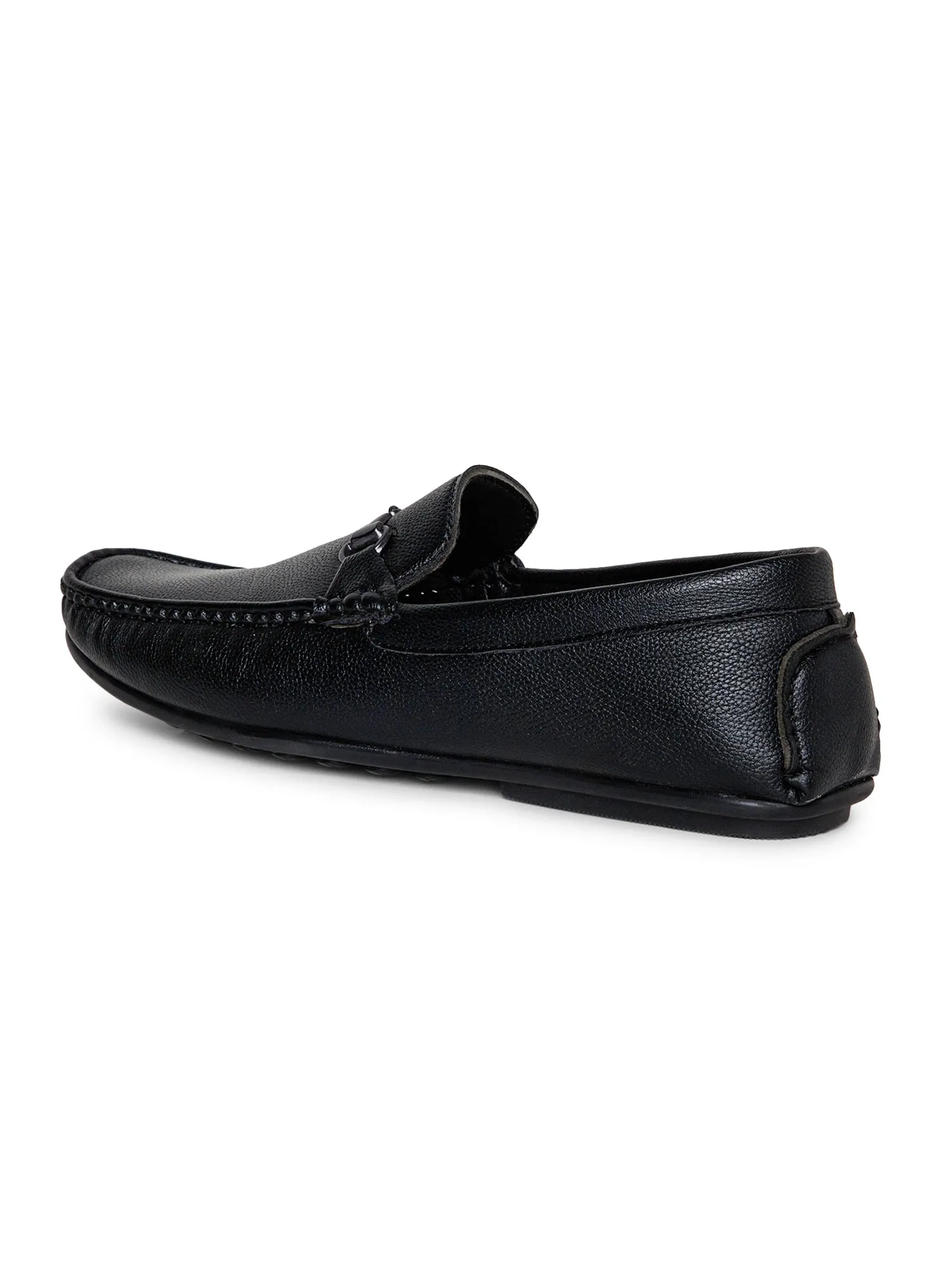 Men Slip-on Black Casual Loafer