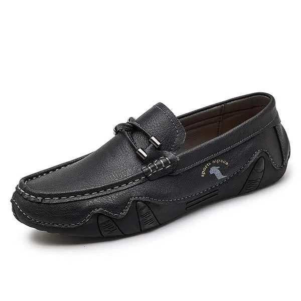 MEN'S CASUAL HAND SEWN LEATHER SHOES 11426926