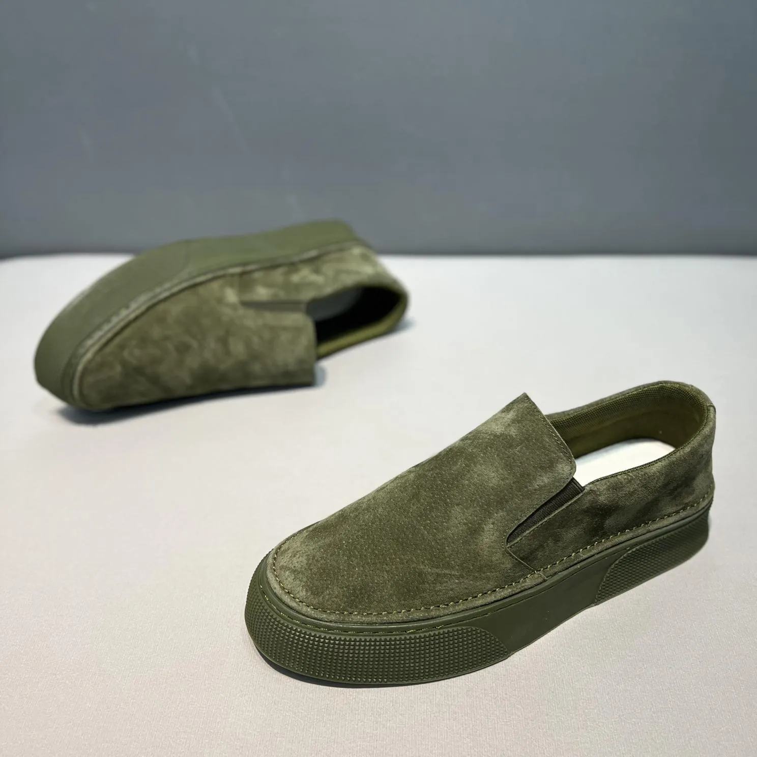 Men's Suede Slip On Casual Shoes