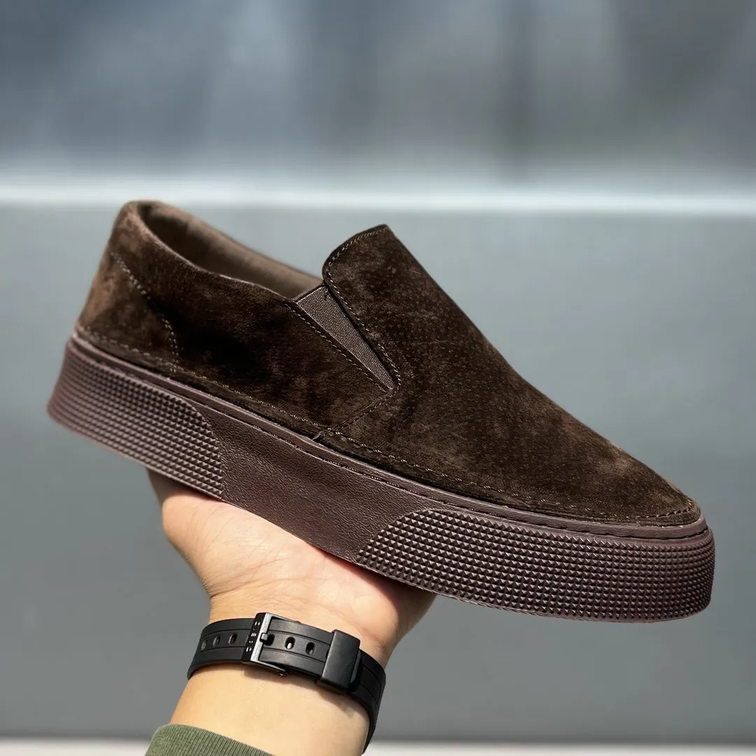 Men's Suede Slip On Casual Shoes