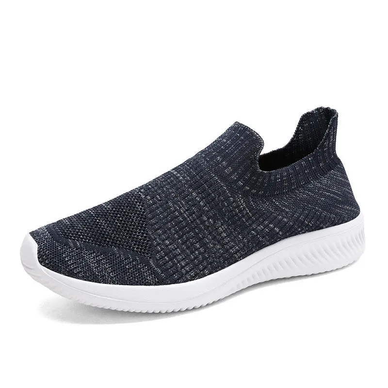 Mesh Men Shoes Lightweight Sneakers Men Fashion Casual Walking Shoes Breathable Slip on Mens Loafers