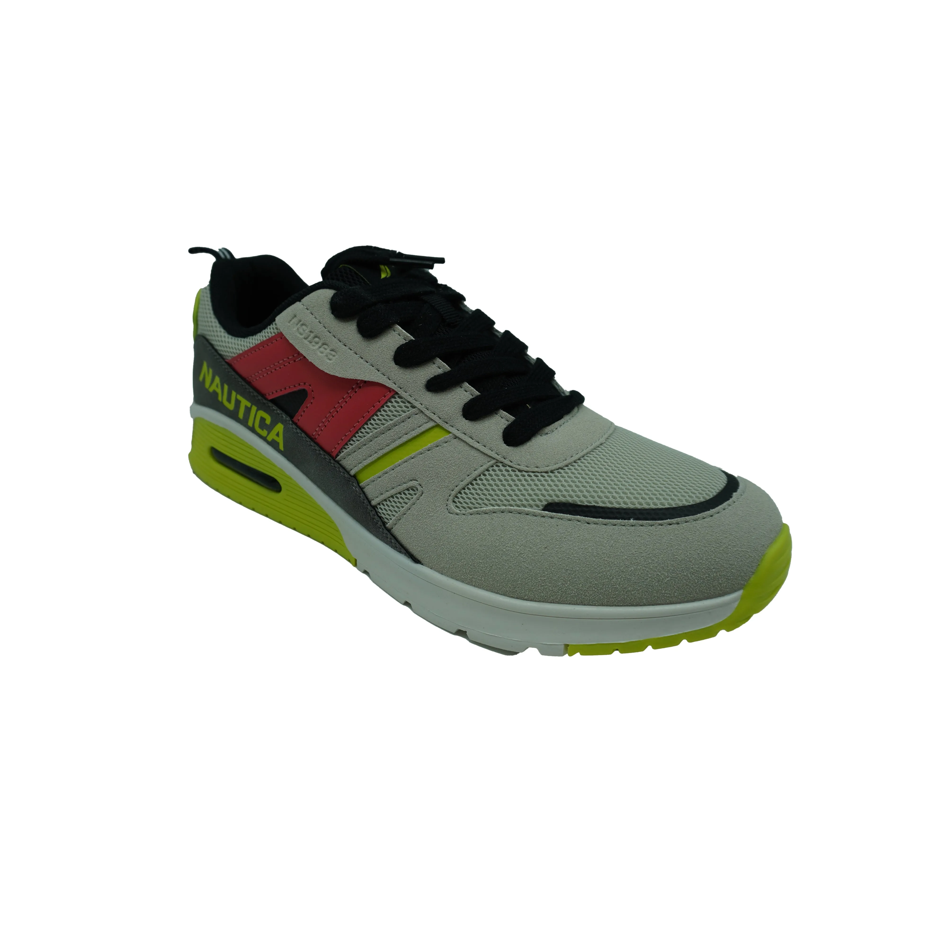 Nautica Men's Fashion Lace Up Walking Shoes Gray Pink