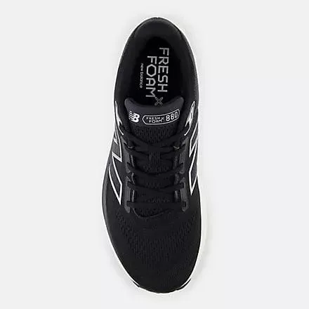 New Balance Men's 880v14 Running Shoes- Black/White