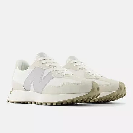 New Balance Women's 327 Sneakers- White/Grey