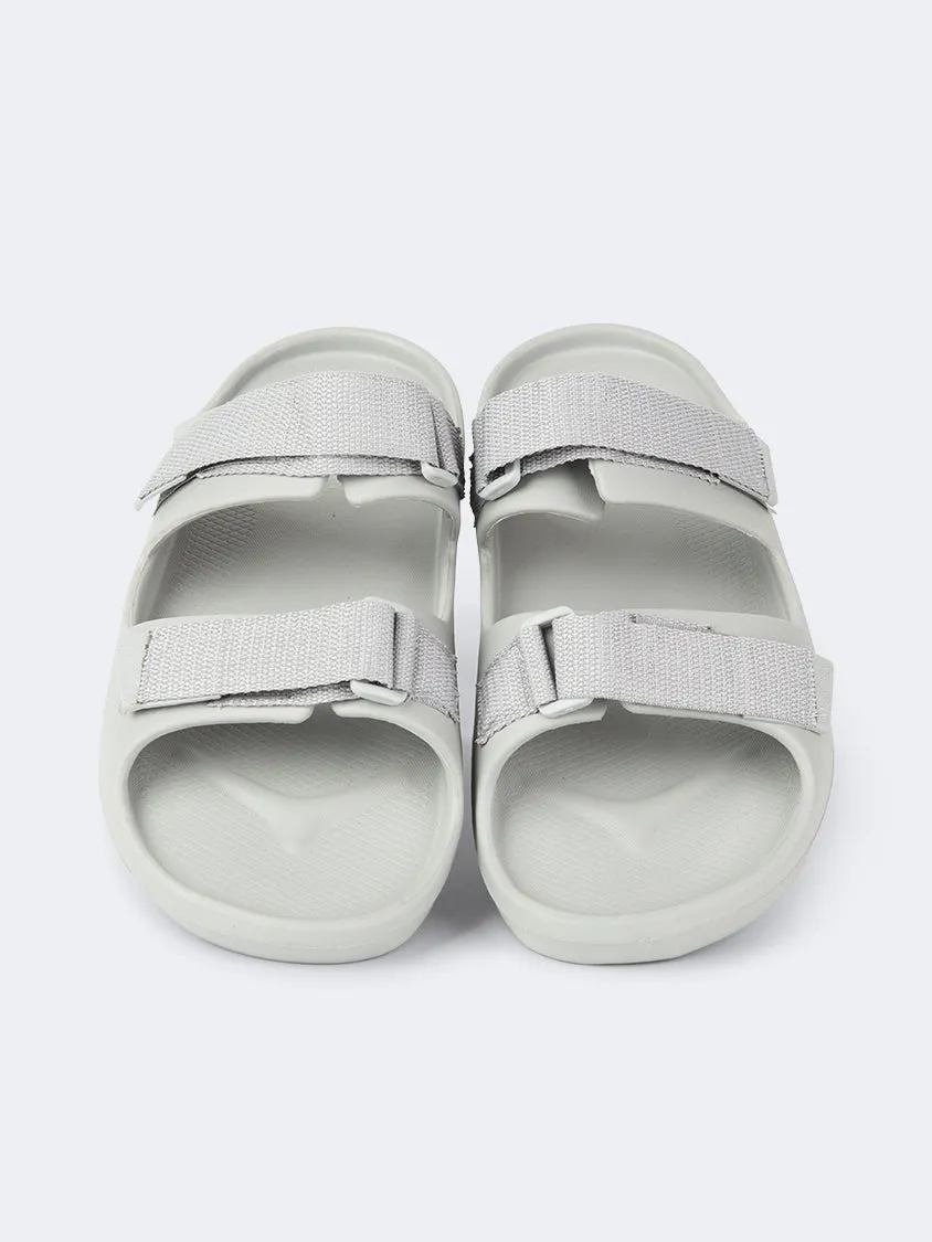 Oil And Gaz Comfortable Women Beach Slide Grey