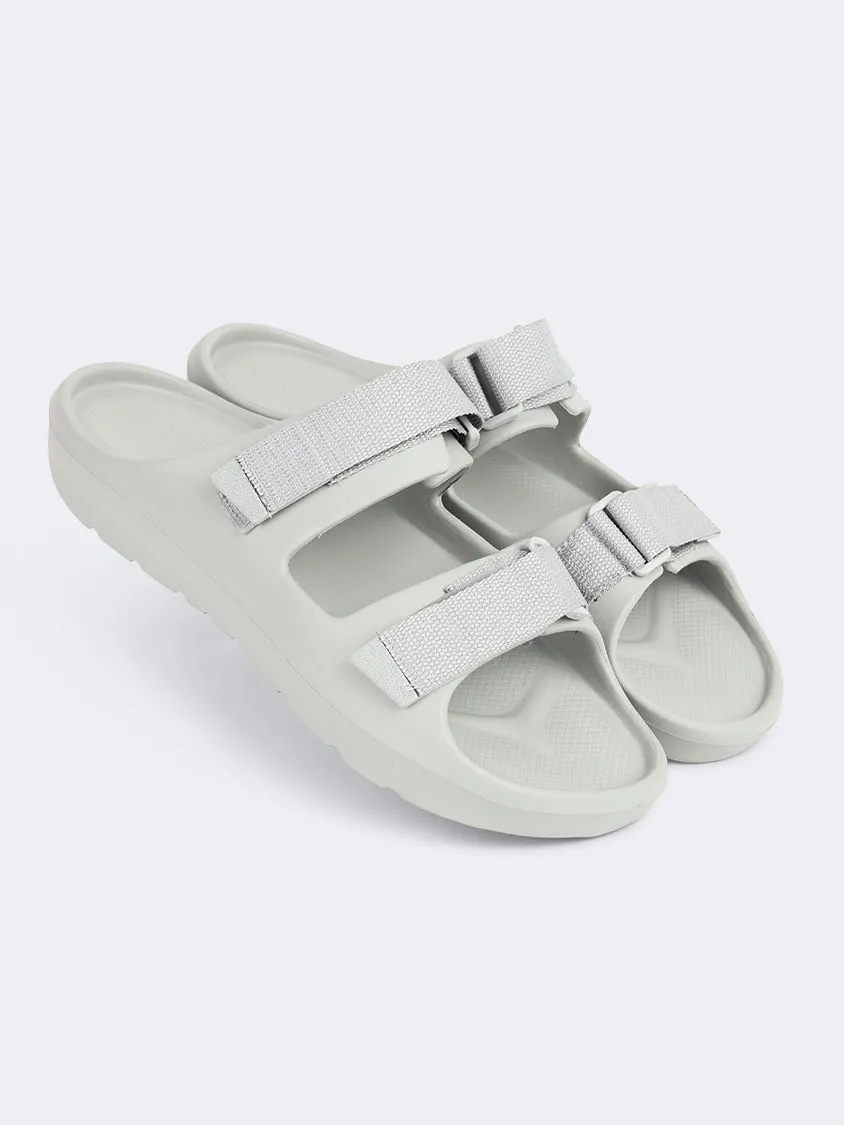 Oil And Gaz Comfortable Women Beach Slide Grey