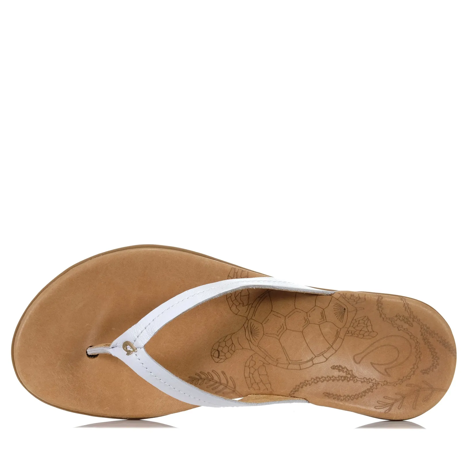 OluKai Honu Bright White/Golden Sand