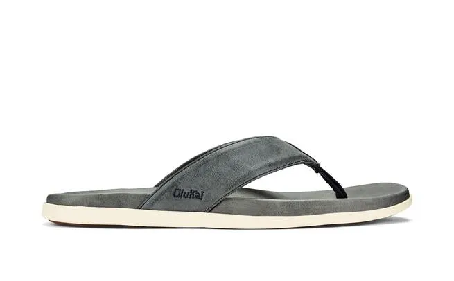 OluKai Mens Nalukai Leather Beach Sandal