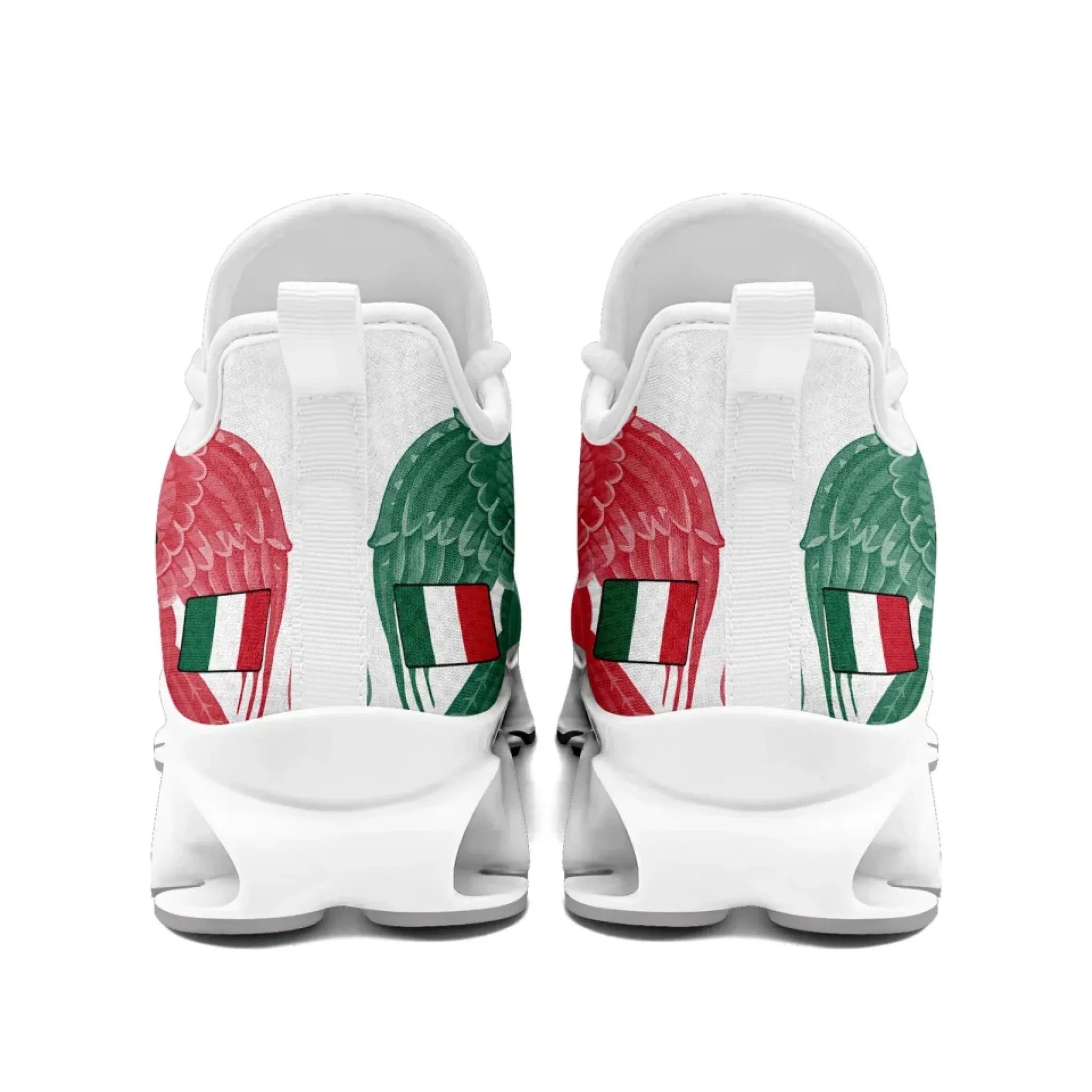 Personalized Mexico Flag Sneakers, Custom Mexican Heritage Pride Shoes, Breathable Running Shoes