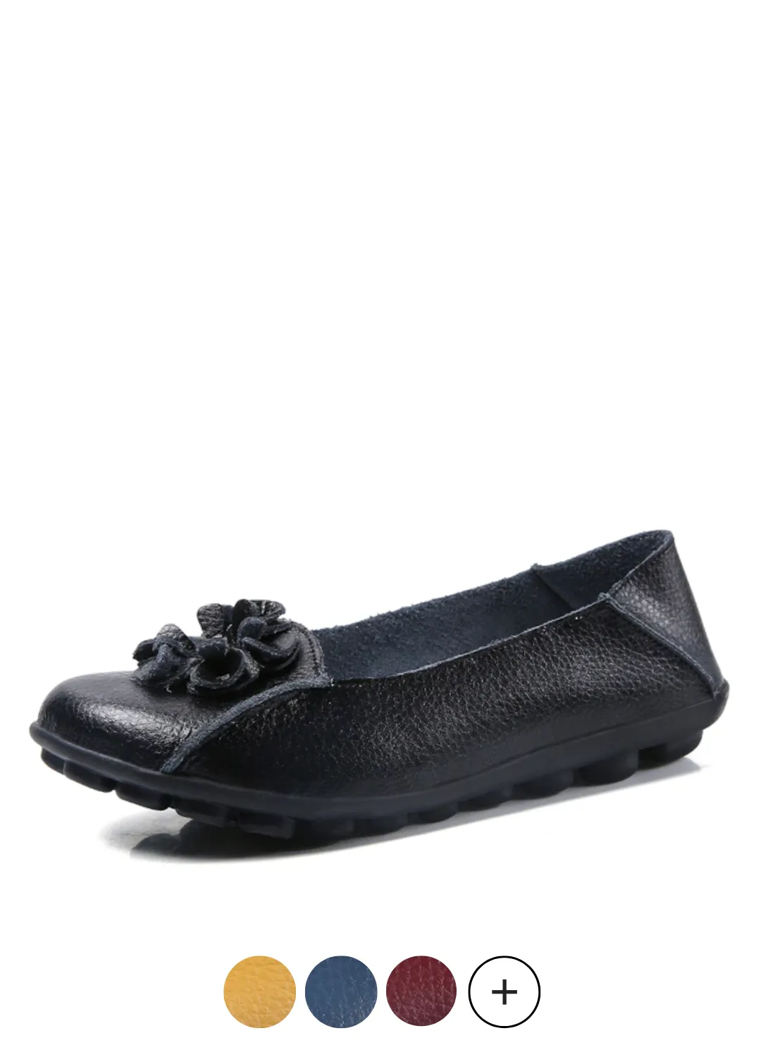 Piery Women's Casual Flat Black Shoes