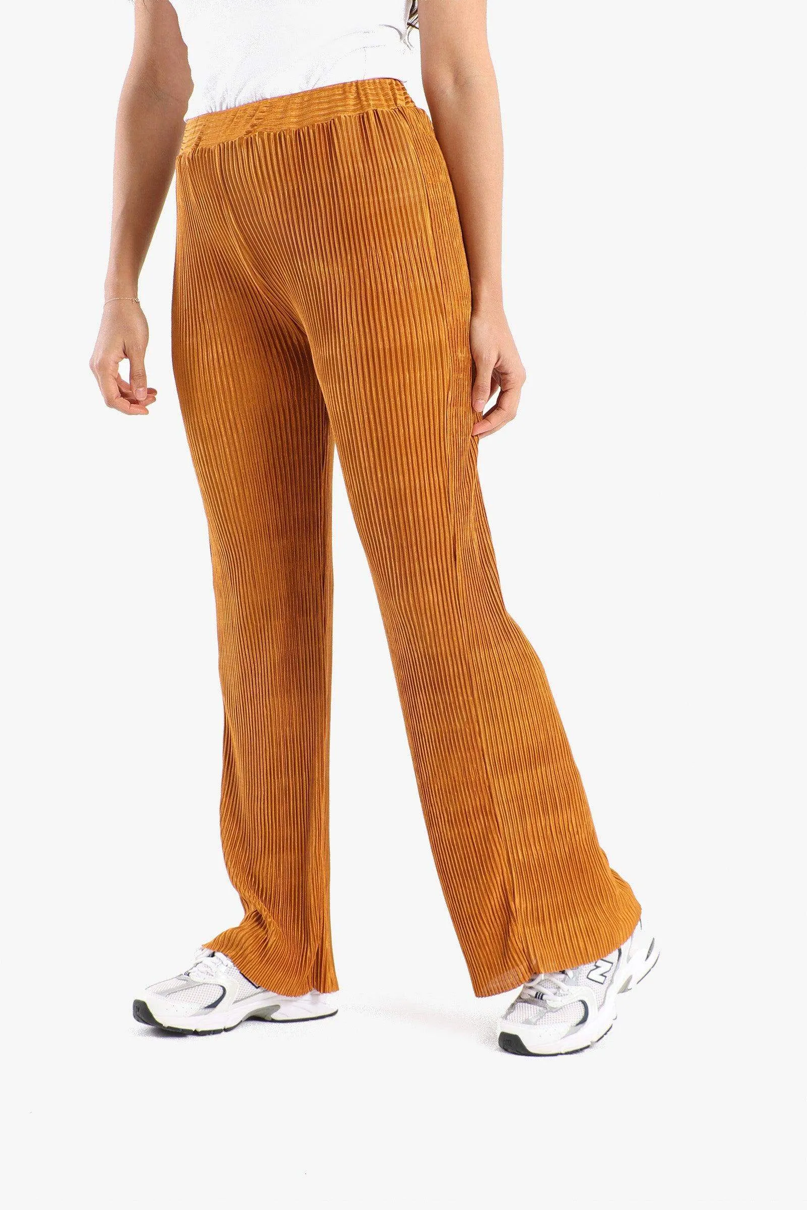 Ribbed Voile Pants