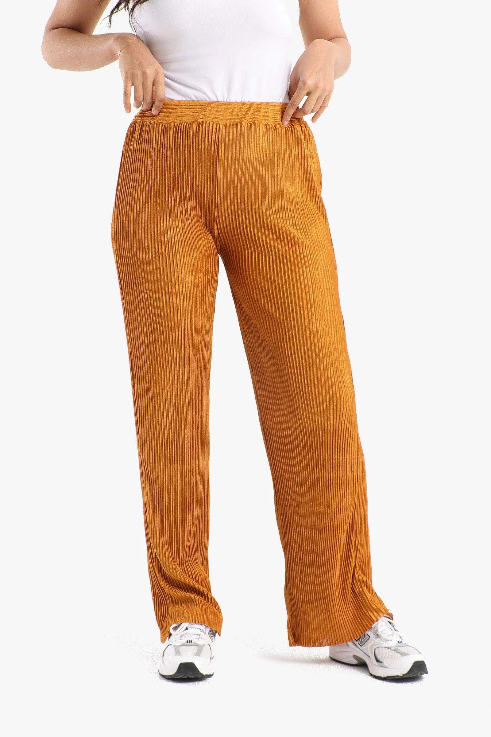 Ribbed Voile Pants