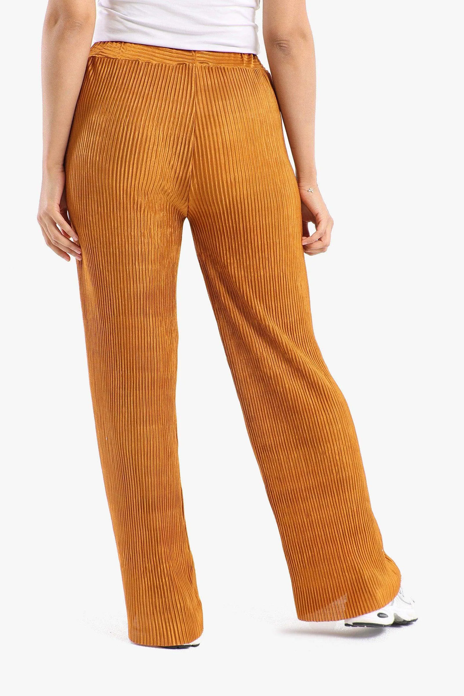 Ribbed Voile Pants