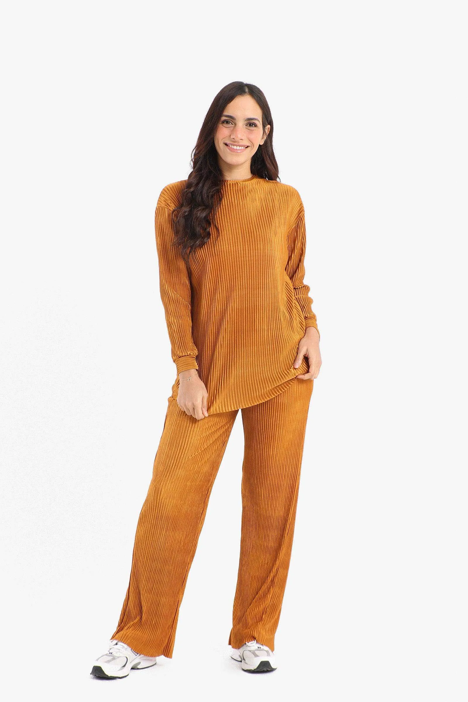 Ribbed Voile Pants