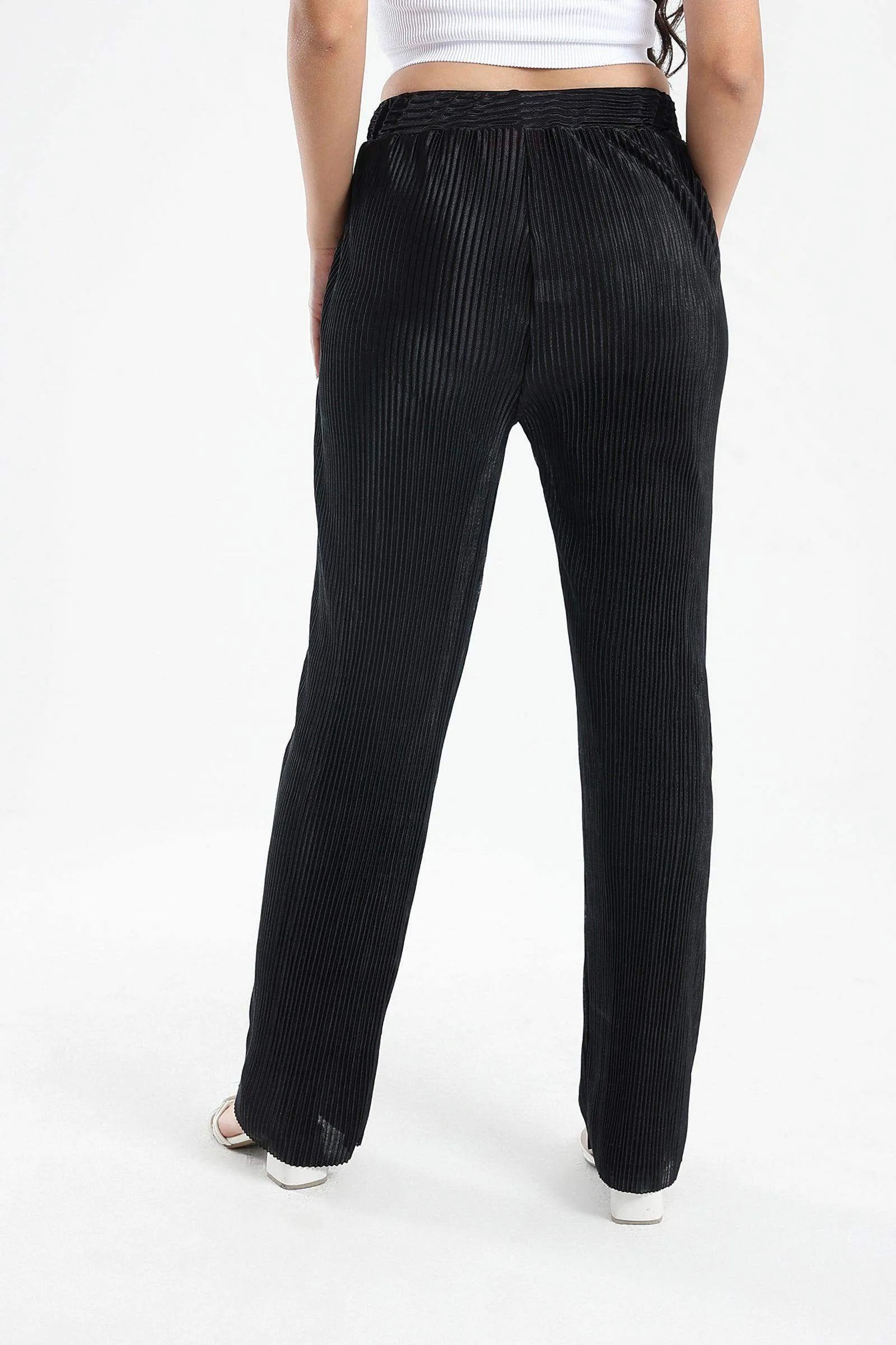 Ribbed Voile Pants