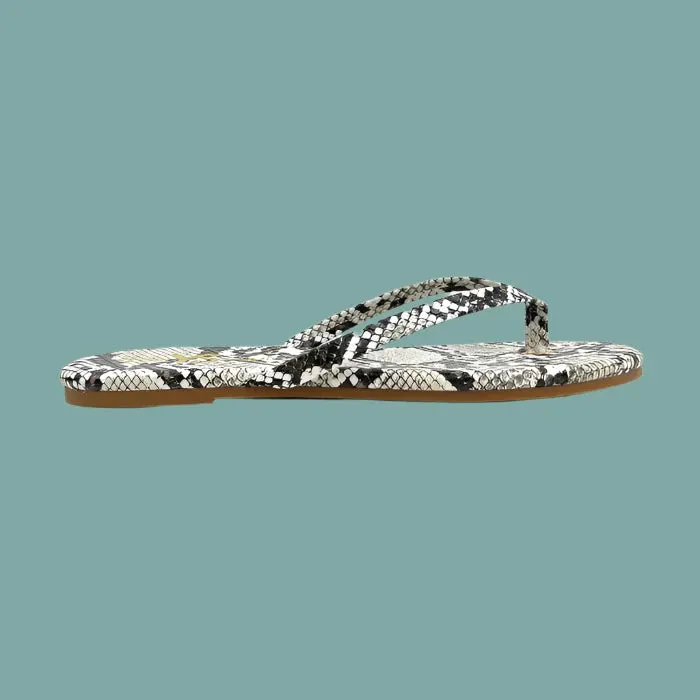 Rivington Sandal - Natural Snake Print