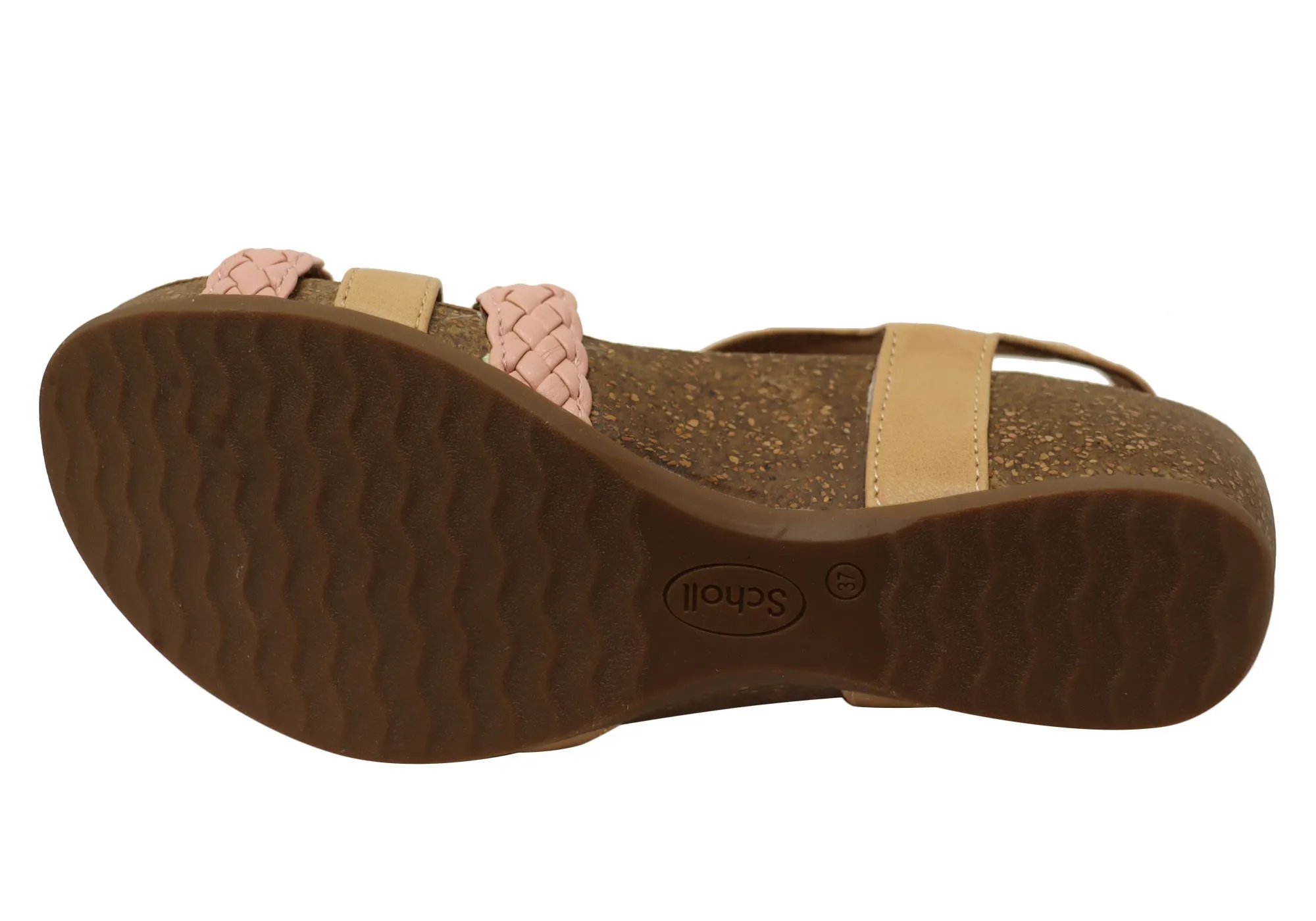 Scholl Orthaheel Josie Womens Comfortable Supportive Wedge Sandals