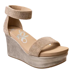 STATUS in ROSE GOLD Wedge Sandals