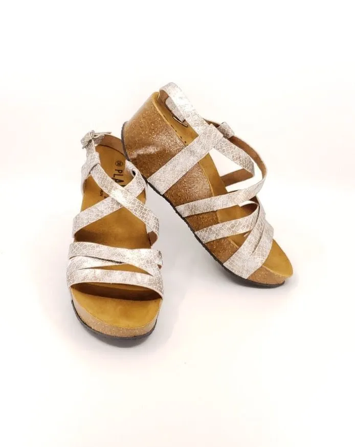 Strappy Wedge - Twingo Leo Cre