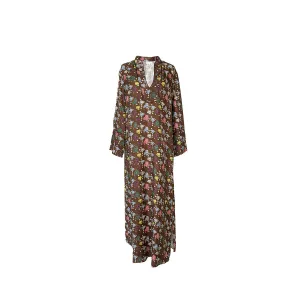 Talitha Silk Tunic Coffee Floral