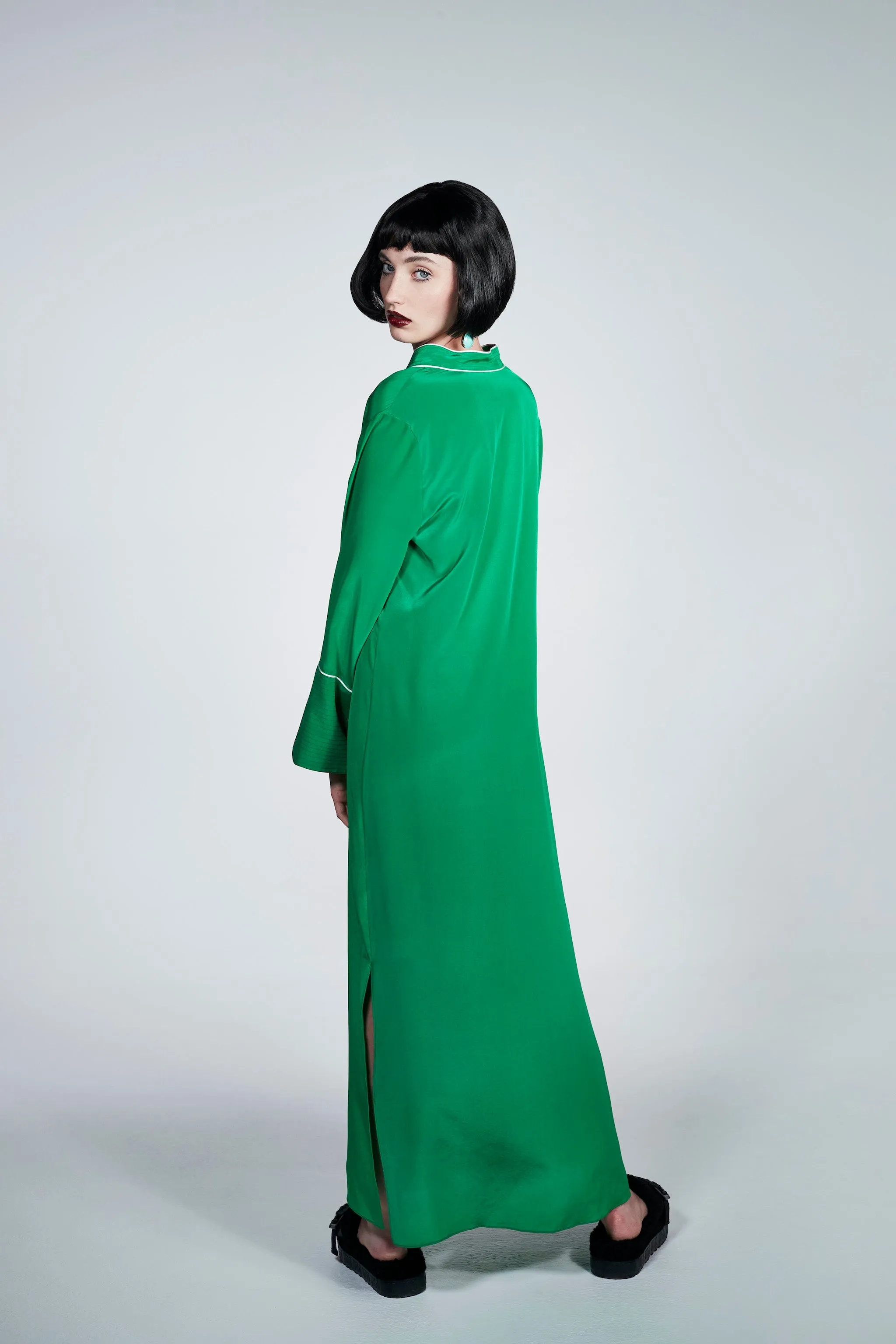 Talitha Silk Tunic Kelly Green