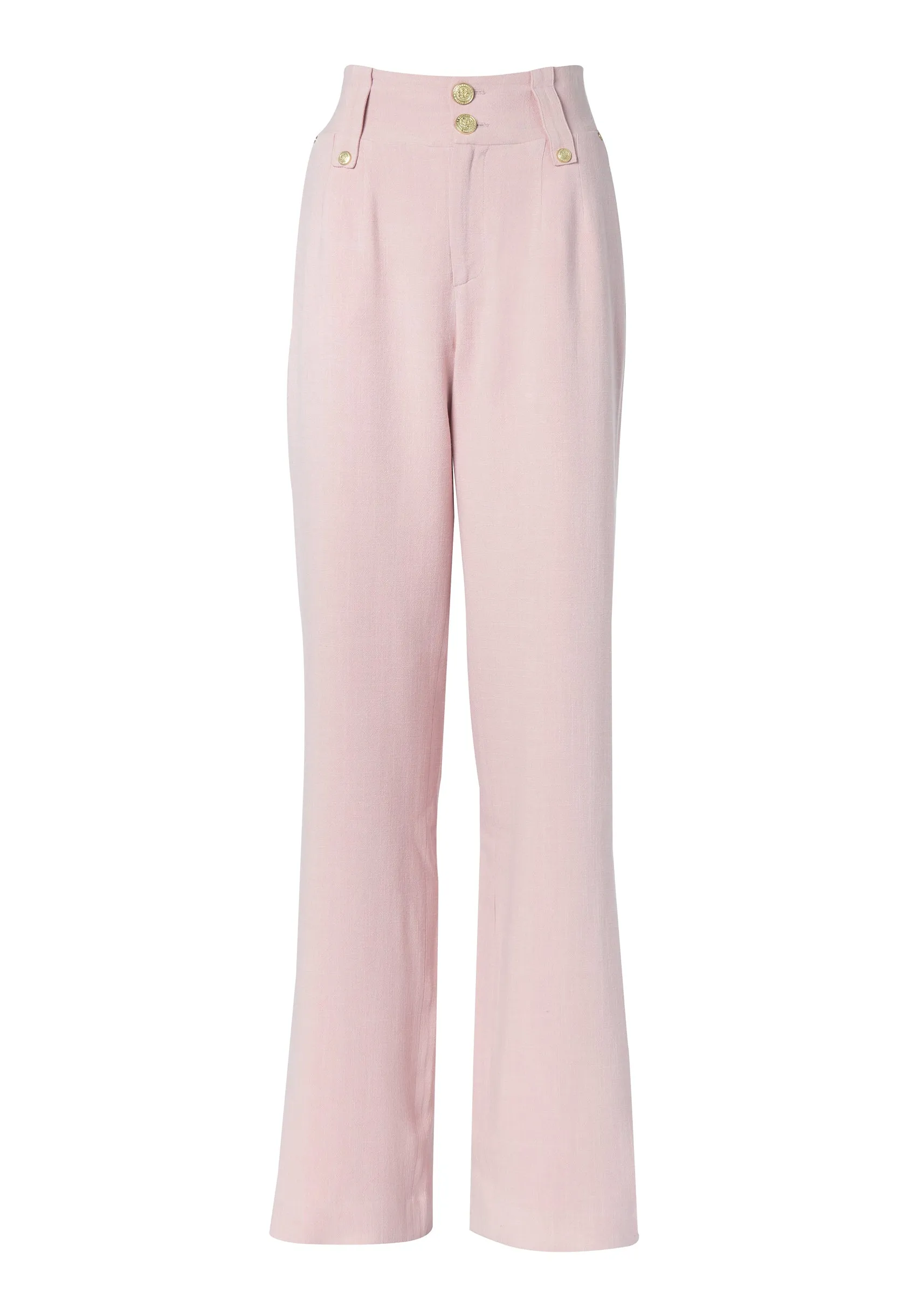 The Pink Linen Suit